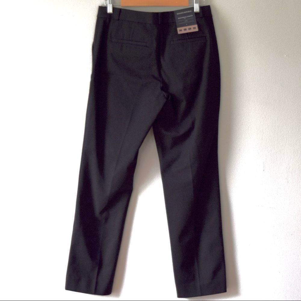 BANANA REPUBLIC Ryan Slim Straight-Fit Pants, Black, Size 8 - Picture 7 of 14